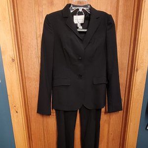 Banana Republic black stretch wool pants suit